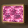 Roze - Onweer - Wolken Light Box met batterij (Wandlamp) middel 907 -z3d_website