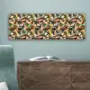 Kleurrijke - Camouflage - Organische - Vormen canvas 2cm klein 828 -sfeer4