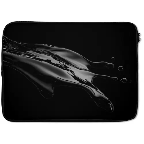Zwart - Splash - Water laptophoes neopreen klein -zkaufland3dotto