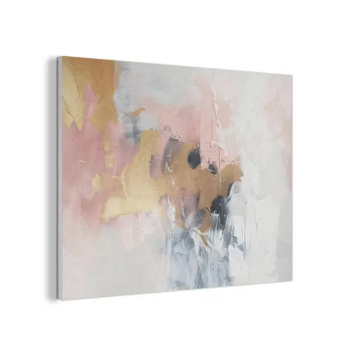 Abstract - Pastel kleuren - Goud - Modern - Aesthetic PET vilt klein -3d