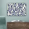 Bladeren - Klimop - Donkerblauw canvas 2cm klein -sfeer4