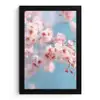 Takken - Bloesems - Roze fotolijst zwart zonder passe partout klein -3d