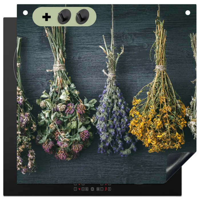 Droogbloemen - Bloemen - Boeket - Stilleven - Touw - Bundel Inductie beschemer met haakjes middel -3d