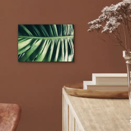 Palmblad - Tropisch - Natuur - Jungle aluminium wit klein -sfeer4