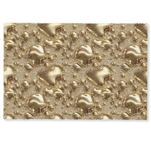 Druppels - Organisch - Goud Deurmat klein 898 -zkaufland3d