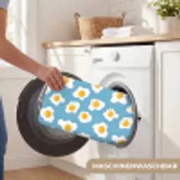 Eieren - Dooiers - Blauw Badmat klein 997 -USP_WasbaarDE