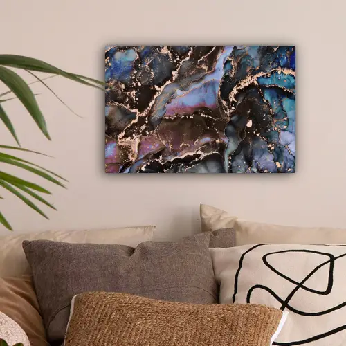 Marmer - Goud - Rosé canvas 2cm klein -sfeer1