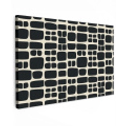 Modern - Organisch - Zwart Tuinposter op houten frame 2 cm dik klein 845 -3d