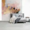 Abstract - Pastel kleuren - Goud - Modern - Aesthetic fotobehang vinyl groot -slaapkamer