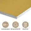 Lijnillustratie - Ananas - Bladkroon - Okergeel PET vilt klein -closeup_NL