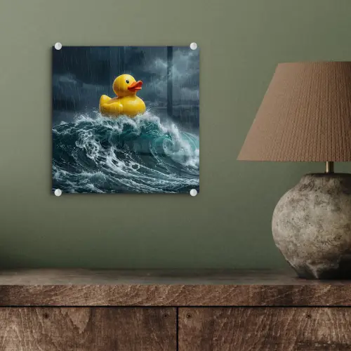 Storm - Badeend - Golven plexiglas 5mm klein -sfeer3