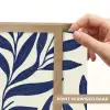Bladeren - Klimop - Donkerblauw Light Box met batterij (Wandlamp) middel -USP_websiteprintNL