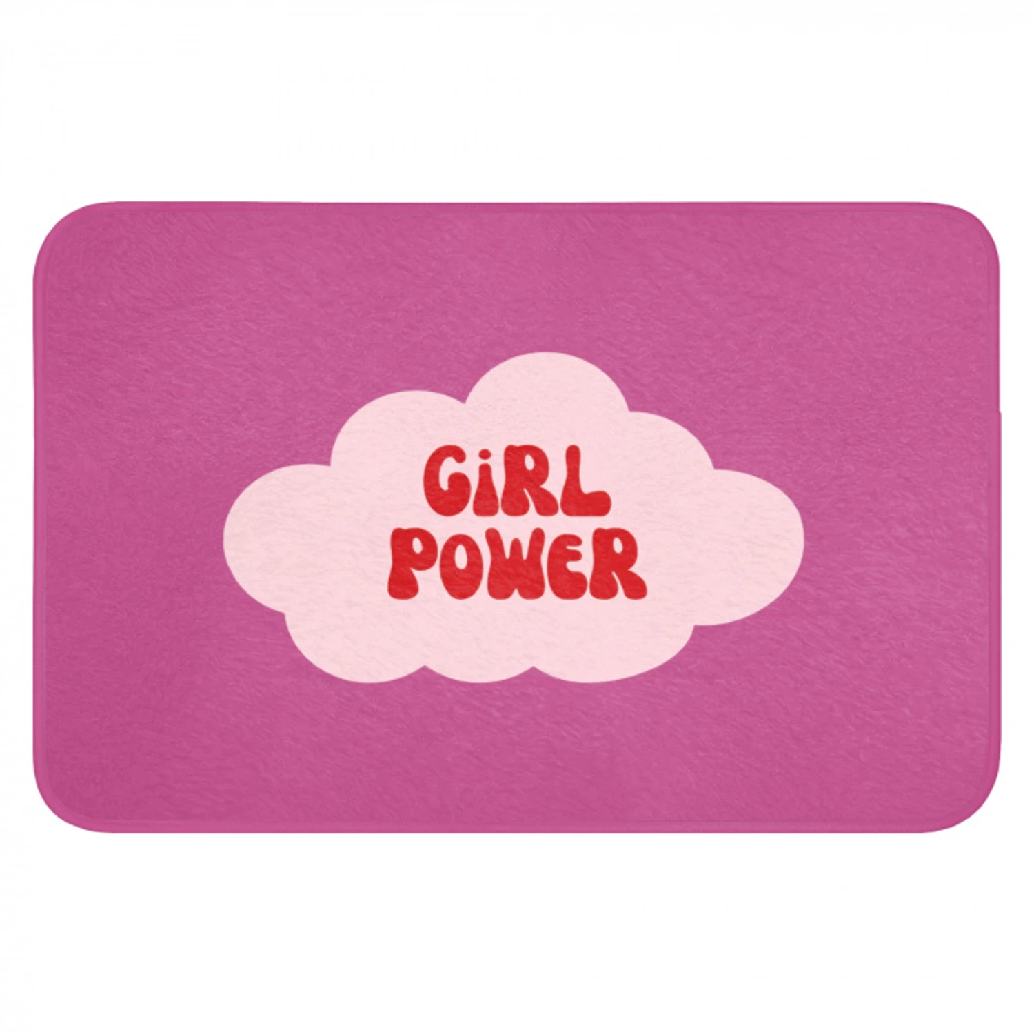 Girl power - Wolk - Roze Badmat klein -3d