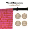 Organisch - Raster - Roze Wandkleed katoen klein 269 -sfeer2