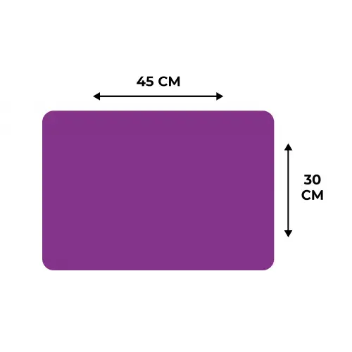Paars - Kleuren - Effen Placemat vinyl groot 368 -specs