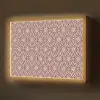 Strak - Patroon - Roze - Donkerblauw Light Box met batterij (Wandlamp) middel 907 -z3d_website