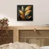 Gouden Bladcompositie – Botanische Luxe aluminium wit klein -sfeer3