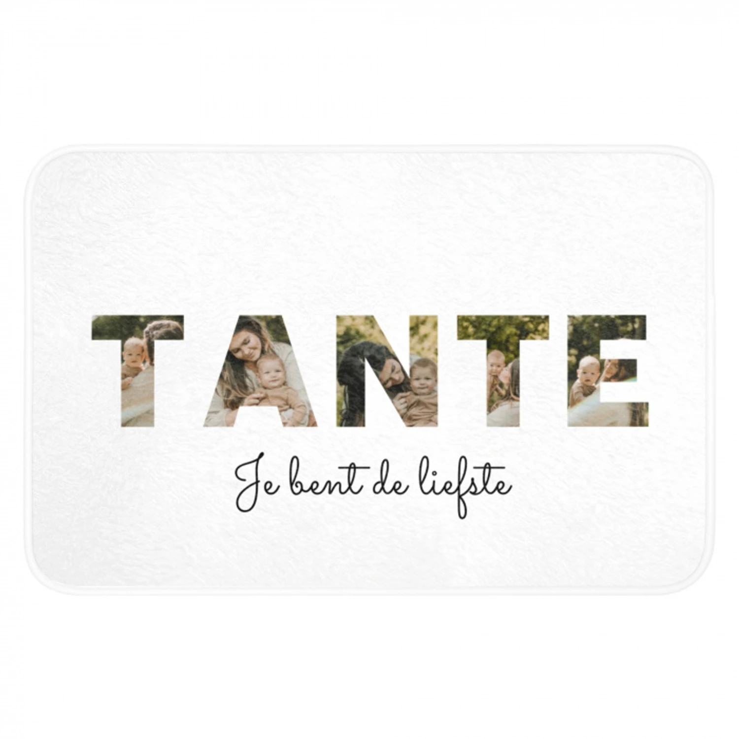 Tante - Lettercollage Badmat klein -3d