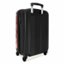 Schelpen - Patroon - Roze NBS - Handbagage koffer - Volwassenen Unisex middel -achterkant
