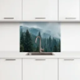 Naaldwoud - Bergen - Mist keuken achterwand 2 middel -3d