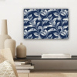 Botanisch - Patroon - Blauw canvas 2cm klein 34 -sfeer6