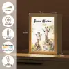 Giraffe - Wilde dieren - Natuur - Kinderen Light Box met kabel (Kinderlampje) klein -USP_NL