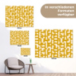 Geel - Beige - Patroon tuinposter los doek klein 239 -Xsfeer9_DE