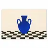 Vaas - Blauw - Geblokt - Modern Placemat vinyl groot -zzsfeer1_Kitchenyeah-website