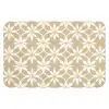 Bloemen - Patroon - Beige Badmat klein 997 -3d