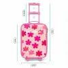 Roze bloemen Kinderkoffer - Roze klein -productfoto_formaten