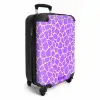 Giraffeprint in lavendel NBS - Handbagage koffer - Volwassenen Unisex middel -productfoto_3d