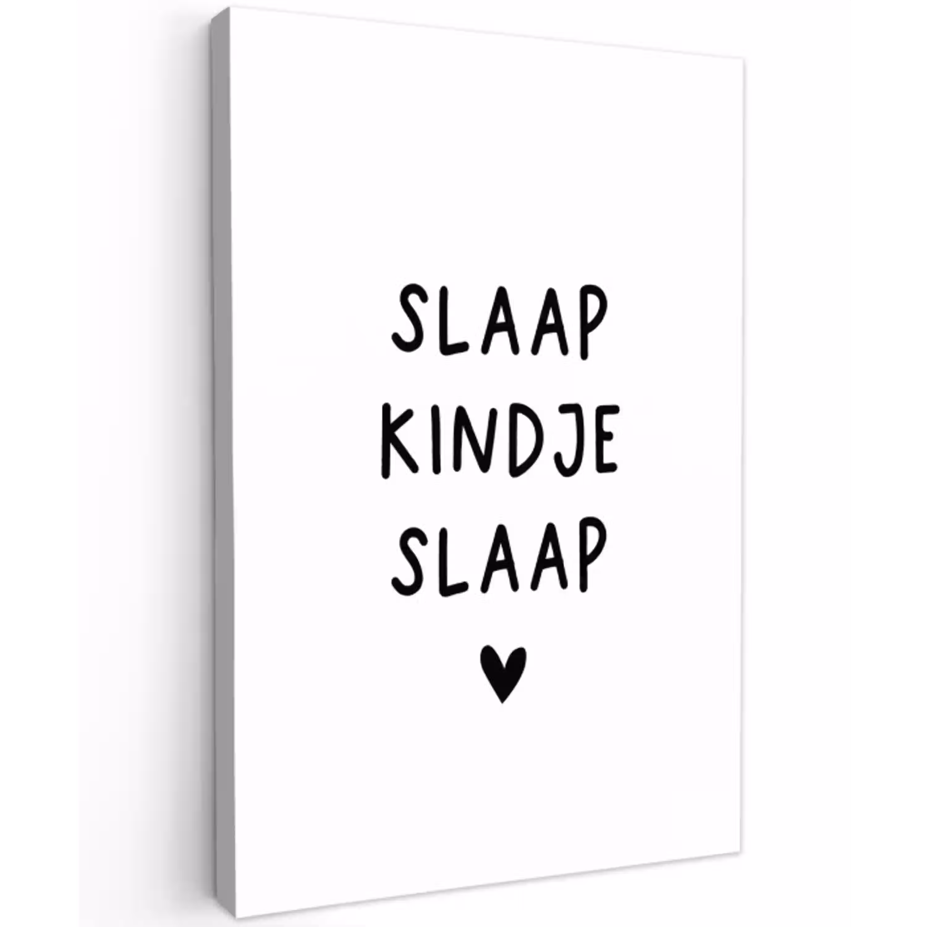 Slaap kindje slaap - Spreuken - Quotes Tuinposter op houten frame 2 cm dik klein -3d