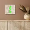 YOLO - Groen - Neon - Slangenprnt aluminium wit klein -sfeer4