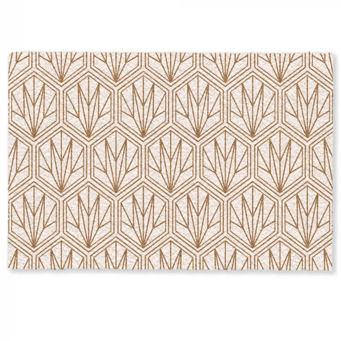 Geometrisch - Patroon - Beige Deurmat klein 898 -zkaufland3d