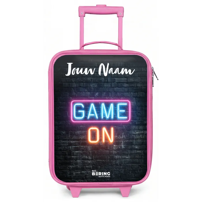 Game - Neon - Muur Kinderkoffer - Roze klein -zz3dotto