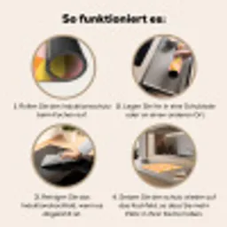 Kleurrijk - Ruitpatroon - Bladvormen Inductie beschermer vinyl 3mm middel 274 -tsfeer9_DE