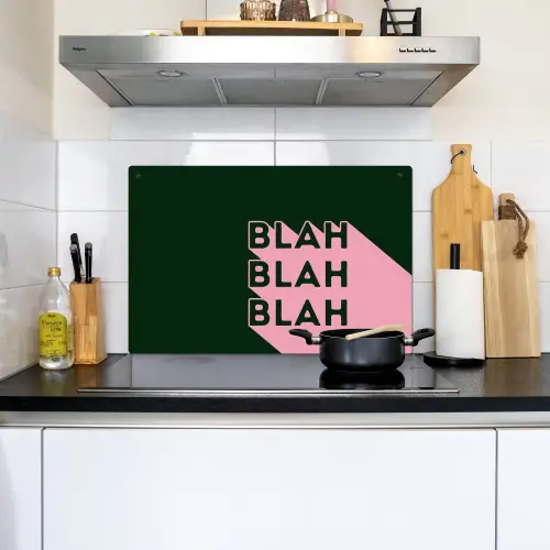 Donkergroen - Tekst - Schaduw - Grafisch Inductie beschemer met haakjes klein -sfeer2
