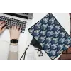 Modern - Patroon - Blauw laptophoes neopreen klein 279 -bureau