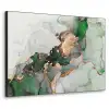 Marmer - Goud - Groen - Luxe Textielframe - compleet frame klein -3d