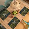 Astronaut - Bloemen - Veld - Geel Placemat vinyl groot -zzsfeer5_Kitchenyeah-website