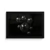 Discoballen - Minimalistisch - Zwart fotolijst zwart zonder passe partout klein -3d