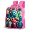 Monster Menigte Kinderrugzak - Roze middel -schuin