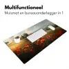 Klaprozen - Rood - Heuvels - Landschap Muismat XXL klein -sfeer4