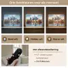Bomen Frankfurt- Stad - Skyline - Brug Light Box met batterij (Wandlamp) middel -USP_lichtkleurNL