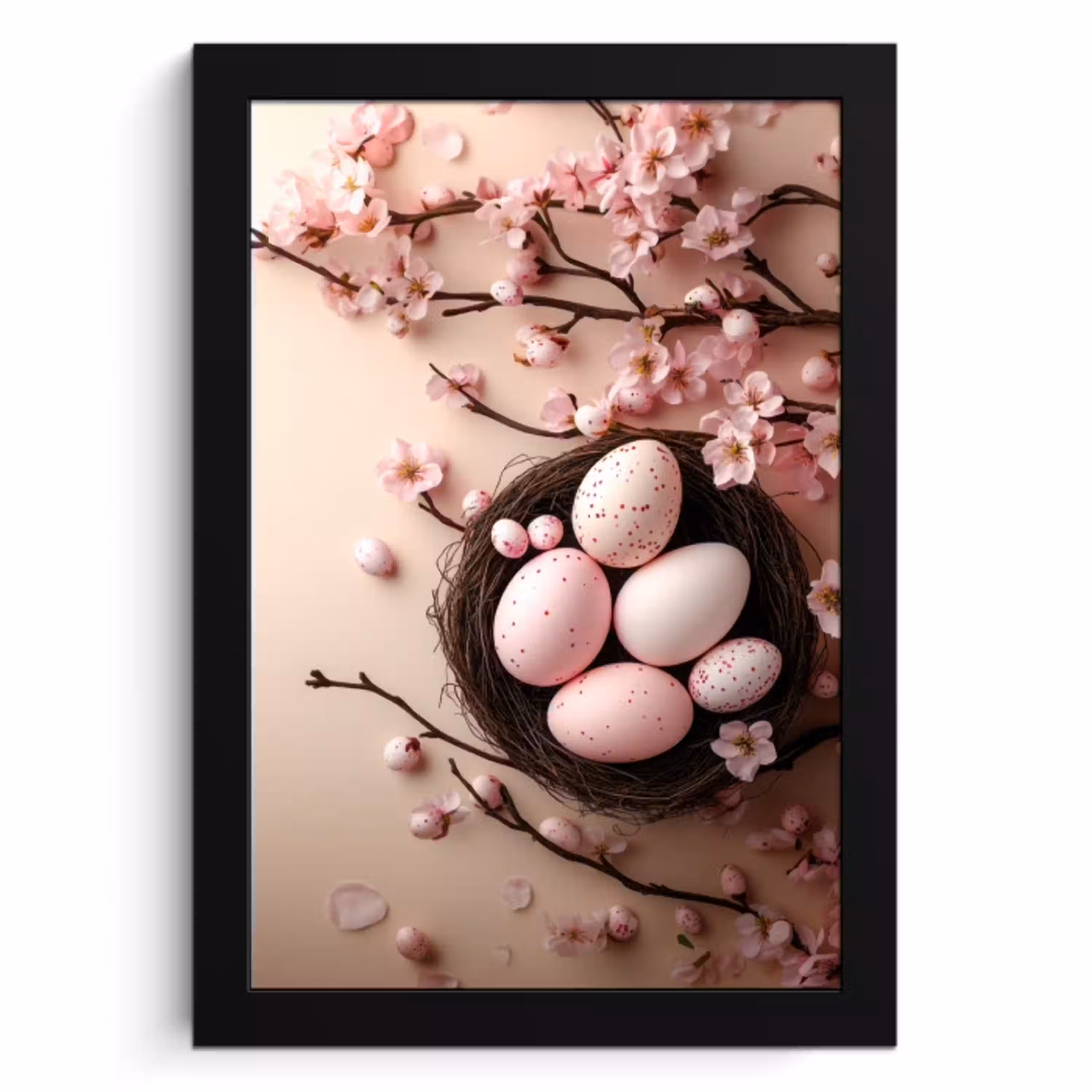 Roze - Bloesems - Eieren KitchenYeah - Keuken - Fotolijst klein -3d