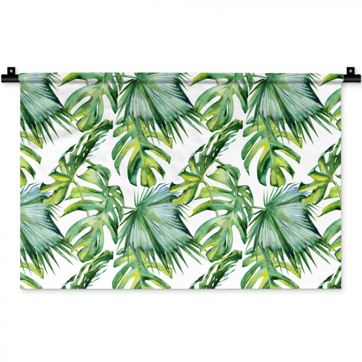 Bohemian - Bladeren - Bloemen - Tropisch Wandkleed katoen klein -zz3d