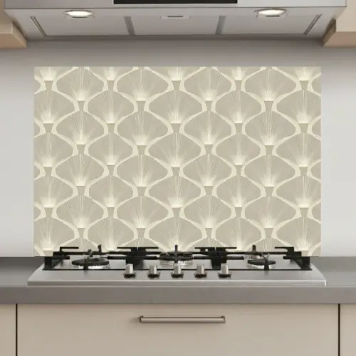Paneel - Ginkgo - Zand keuken achterwand spatscherm klein 900 -3d_website