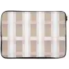 Ruitpatroon - Aardetinten - Minimalistisch laptophoes neopreen klein 279 -zkaufland3dotto