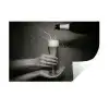 Champagnefles - Glas - Minimalistisch - Spetters Muursticker klein -3d