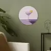 Cocktail - Paars - Minimalistisch - Citroen Akoestische PET Vilt - Rond klein -sfeer2